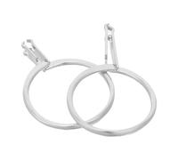 HEMOTON 2 Pezzi Anello Vuoto per Pietre Sciolte, Supporto | Morsetto a Griffe Flessibile, per Gemme e Diamanti, Uso in Studio e Riunioni, Colore Argento