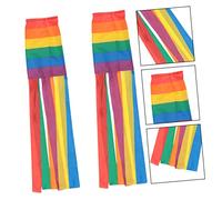 HEMOTON 2 Pezzi Bandiera del Windsock All'aperto Arredamento da Giardino per Esterni Arredamento del Patio Maniche a Arredamento Esterno Sospeso Poliestere Colorato