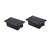 HEMOTON 2 Pezzi Cassa Batteria 9v per Pickup Chitarra e Basso Attivo in Plastico e Metallo, Design Compatto e Facile da Sostituire, Porta Batteria per Strumenti Musicali