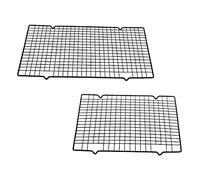 HEMOTON 2 Pezzi Graticola per Raffreddamento da Rack Antiaderente per Pane e Torte Strumento Necessario per e Barbecue Facile da Usare e per Asciugare Verdure e Dolci