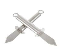 HEMOTON 2 Pezzi in Acciaio Inox Apri Ostriche Coltello Apertura Ostriche Crostacei di Mare Shucker Vongole Strumenti Aperti per Sgusciare Ostriche Conchiglia Protezione Della Mano