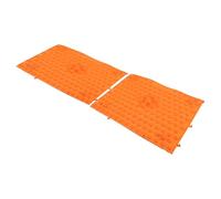 HEMOTON 2 Pezzi Tappetino Massaggio Piedi Portatile Arancione Acupressure Pad con Percorsi Sfere per Stimolazione Punti Pressione Antiscivolo per Bagno Casa Palestra e Giochi Outdoor