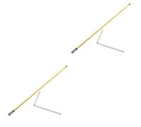 HEMOTON 2 Pezzi Truss Rod Regolabili Per Chitarra in Metallo A 2 Vie Con Chiave Inclusa Lunghezza 490 Mm Robusti Gialli