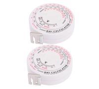 HEMOTON 2 Pz metro a nastro bmi ciotola di cocco calcolatore di ruote perdita utensili righello bmi retrattile nastro per il calcolo del body bmi Corpo vita attrezzo calcolatrice pp bianca