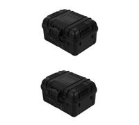 HEMOTON 2 Pz Piccola Organizzatore Della Cassetta Degli Attrezzi Valigia Da Viaggio Gestire La Custodia Degli Attrezzi Custodia Per Attrezzi in Plastica Spugna Black