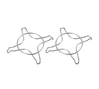 HEMOTON 2 Pz Supporto Fornello a Gas Sottopentola a Vapore Wok Stufa Accessori Per Fornelli a Gas Da Cucina Griglia Del Pentolino Del Latte Porta Padelle Terry Acciaio Inossidabile Padella