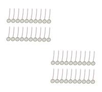 HEMOTON 2 Set 20 Mm Disco Diaframma in Ottone Per Pickup Chitarra Buzzer Con Filo Di Basso Consumo Energetico 20 Pz * 2