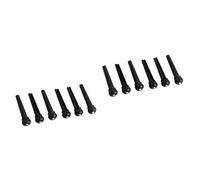 HEMOTON 2 Set Di Piroli Per Chitarra Acustica Corde Per Chitarra Ponticello in Materiale Pom Per Chitarra Folk 6 Pezzi * 2