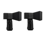 HEMOTON 2 Set Mini Clip Supporto A Molla Clip in Plastica Per Microfoni Da 15-50 Mm Universale Per Cablato Con Pad 3 Pezzi * 2