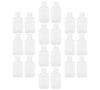 HEMOTON 20 Pezzi Bottiglie Vuote da 60ml per Lozione Design a Conchiglia, Materiale Petg+pp, Ricaricabili per Sapone Mani e Corpo, Perfette per Viaggi