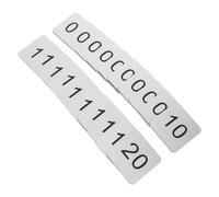 HEMOTON 20 Pezzi Etichette Numerate Autoadesive in Acrilico 01-20 Argento | Identificazione Chiara, Finitura , Applicazione Facile, per Armadi e Aule, Protezione da Umidità