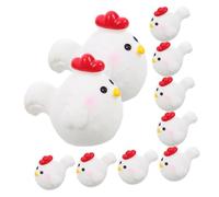 HEMOTON 20 Pezzi Miniature Resin Chick Figurines For Fairy Garden And Bonsai Pots Portable Lightweight Animal Ornaments For Easter And Party Decor Vibrant Craft Accessories