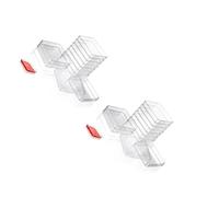 HEMOTON 20 Pezzi Piastre di Petri 10x10 con Coperchio in Ps per Esperimenti | Coperchio Trasparente, Design Sicuro, per Piante, Scuola e Laboratorio, Set da Dieci Pezzi