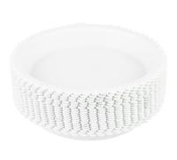 HEMOTON 20 Pezzi Sottovaso Rotondo per Vaso da Fiori in Plastica, Bianco | Confezione Multipla, Facile Pulizia e Niente Aloni D’acqua, per Davanzale, Balcone e Fioriere