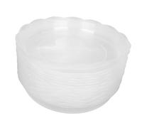 HEMOTON 20 Pezzi Vassoio per fioriera Rotondo Circolare in Vaso all'aperto vivaio Vaso Chiaro Vassoio di gocciolamento di plastica Vassoio Inferiore della fioriera sottovaso Trasparente