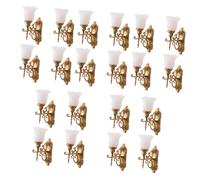 HEMOTON 20 Pz Micro Paesaggio Ornamento Luce Lampada Applique Da Parete Applique Da Parete in Miniatura Mini Lanterna Piccoli Accessori Lanterne a Led Splendere Tavola Di Sabbia Addominali