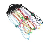 HEMOTON 24 Pezzi Laccio Occhiali per Cordoncino Elastico e Plastica Colorato per Occhiali da Vista per Ciclismo e Sport