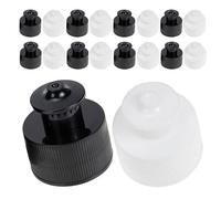 HEMOTON 24 Tappi per Bottiglie Push-Pull da 28 Mm, Chiusura a Strappo Manuale in Plastica, Coperchi Erogatori Anti-Perdita per Borracce Sportive, Set Multifunzionale per Sport,