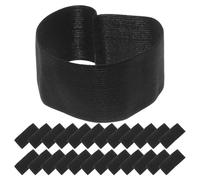 HEMOTON 25 Pezzi Bracciali Neri Elastici Regolabili da Lutto, Fasce Commemorative da Braccio per Eventi Sportivi, Cerimonie e Gruppi, Fascia Funebre Nera per Polizia e Squadre di