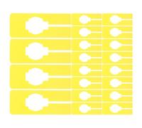 HEMOTON 25 Pezzi Separatore Armadio Quadrato Giallo in Plastica per Capi | Apertura Scanalata e Superficie Vuota per Indicazioni, Riutilizzabile, Installazione Sicura, Uso Flessibile