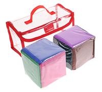 HEMOTON 2pezzi Cubi di Apprendimento con Tasche Trasparenti Giochi per Feste per Ragazzo Ragazza Giocattoli Educativi Strumenti Educativi per Ragazzo Ragazza Oggetti di Scena per Giochi