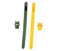 HEMOTON 2pezzi Custodia Protettiva in Silicone Antiscivolo Per Pencil ª Generazione Cover Sleeve Resistente Graffi e Cadute Design Sottile e Leggero Giallo