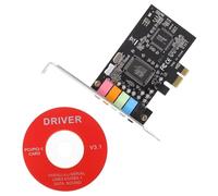 HEMOTON 2pezzi Pcie Sound Card Interna Con Bracket Basso Audio Digitale Compatibile Con Ottimizza La Tua Esperienza Sonora Per Gaming e Home Theater