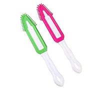 HEMOTON 2pezzi Pettine Silicone Per La Pulizia Animali Domestici Rimuovi e Nodini Per e Rosa Strumento Pratico Per La Toelettatura Pet Friendly