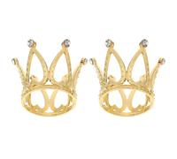 HEMOTON 2pezzi Supporto per Sfera di Cristallo Corona in Lega di Zinco Base Decorativa da Tavolo Elegante per Palline