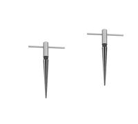 HEMOTON 2pezzi Tampone Taper Reamer Per Chitarra t Inossidabile Utensile Per Luthier Resistente e Facile Usare