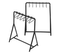 HEMOTON 2Set Grucce Porta Abiti Compatto per Casa delle Bambole Organizer Salvaspazio per Vestiti e Accessori Armadio Mobili in Miniatura