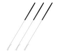 HEMOTON 3 Pezzi Asta di Controllo per Marionette, Manico in Acciaio Inox | Argento, Uso Versatile per Mani e Braccia del Pupazzo, Set Capiente, per Teatri dei Famiglia