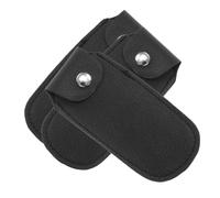 HEMOTON 3 Pezzi Copertura armonica del borsa per strumenti a tromba accessori per strumenti custodia per strumenti collana di armonica contenitore per armonica finta pelle Black