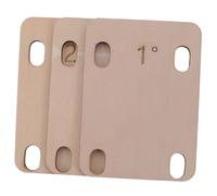 HEMOTON 3 Pezzi Di Guarnizione Per Manico in Legno Per Chitarra Distanziale Per Manico Basso Da 0 25 A 1 Grado Per Riparazione