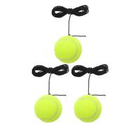 HEMOTON 3 Pezzi Palla da Allenamento Tennis con Corda, Portatile per | Filo Integrato, Uso Versatile, per Esercizi Multipli, Setup Vari, Fibra Chimica, Accessorio Sportivo