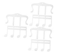 HEMOTON 3 Set Di Supporto Per Spartiti Musicali Supporto Per Pagine Di Libri Accessori Per Spartiti Musicali Per Pianoforte Supporto Per Spartiti 2 Pezzi*3