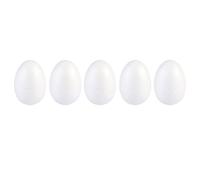 HEMOTON 34 Pezzi Uovo di Pasqua in Schiuma Bianca 8cm per Fai | Decorazione Creativa per Pasqua, Stimola L’immaginazione, Adatta a Feste del Raccolto e Scenografie Nuziali