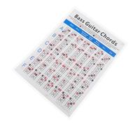 HEMOTON 4 Pcs Elettrico Diagramma Degli Accordi Strumento Elettrico Accordi Di Chitarra Poster Chitarra Poster Tabella Di Accordi Di Chitarra Basse Accessori Per