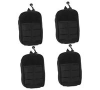 HEMOTON 4 Pezzi custodia medica Borsa da infermiera infermieri per medico lavoro kit infermiere kit infermiera fanny pack marsupi borsa della medicina in vita poliestere Black