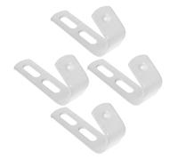 HEMOTON 4 Pezzi Ganci in Metallo Rivestiti Antiscivolo per Scale a Soppalco, Struttura Interna Cava, Robusti per Camere da Letto e Garage