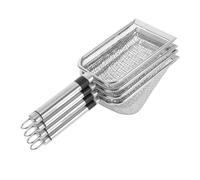 HEMOTON 4 pezzi Setaccio da Giardino in Acciaio con Manico Ergonomico Rete per Separatore di Terriccio Compost e Sabbia Strumento Resistente per Filtraggio di e Piante