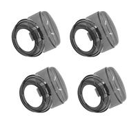 HEMOTON 4 Pz Coperchio Interruttore Gas Tappo Manopola Protezione Gas Protezione Del Quadrante Dell'orologio Serratura Della Manopola Del Forno Per Bambini Pvc Bambino Anti-sporco Stufa