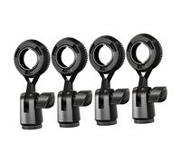 HEMOTON 4 Pz Porta Microfono Per Stand Morsetto Per Microfono Supporto Universale Per Clip Per Microfono Supporti Per Computer Clip Per Microfono Palmare Griglia Ruotare Scrivania Plastica