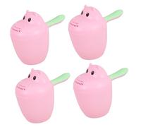 HEMOTON 4 Pz Tazza Di Shampoo Per Bambini Risciacquo Per Vasca Da Bagno Sciacquatrice a Cascata Neonato Cucchiaio Da Bagno Per Bambini Giocattolo a Cascata Per Bagnetto Rosa Pp