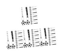 HEMOTON 4 Set Adorabili Portachiavi in silicone A Forma Di Pallone Da Calcio Per Ragazzi E Ragazze Bomboniere Per Feste Di Calcio Decorazioni 12 Pezzi * 4