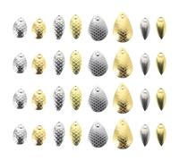 HEMOTON 400 Pezzi Lama da Pesca per Esche, Lega di Zinco, Forma Seme | Accessori per Acqua Ferma All’alba, Alta Imitazione, Leggera, Riduce Resistenza, Design che Non Danneggia il Filo