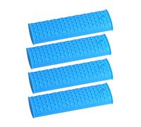 HEMOTON 4pezzi Manici Antiscivolo Silicone per Pentole Copertura Presine per Manici di Padelle Colore Blu Candy Protezione Contro Le Bruciature