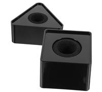 HEMOTON 4pezzi Microfoni Logo Personalizzabile Stazioni Flag Triangolari Conferenze e Ktv e Resistente