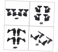 HEMOTON 4pezzi Piroli Per Ukulele Meccaniche Sigillate Metallo Nichel Viti Di Montaggio Chiavi Per Ukulele Basso