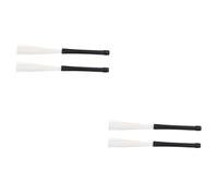 HEMOTON 4pezzi Spazzole Per Batteria Jazz Nylon Retrattili Per Strumenti Percussione Accessori Leggeri Per Batteristi Acustici e Jazz